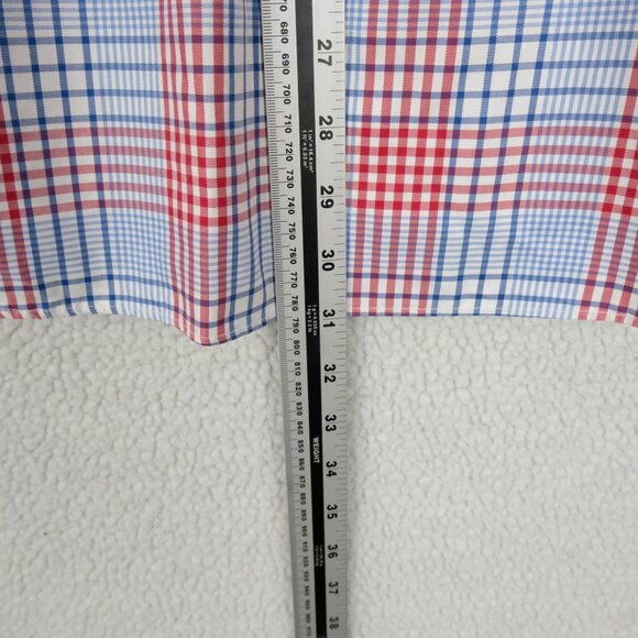 Brooks Brothers Shirt Mens Medium Red White Blue Country Slim Egyptian C… - Picture 5 of 7